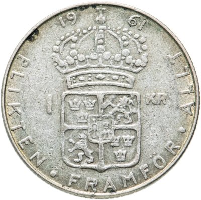 купить Швеция 1 крона (krona) 1961