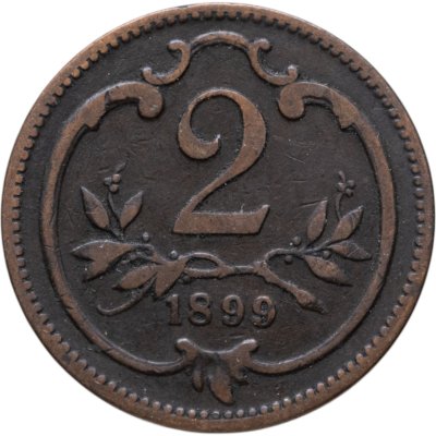 купить Австрия 2 геллера (heller) 1898-1910