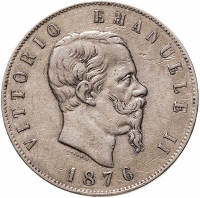 купить Италия 5 лир 1876