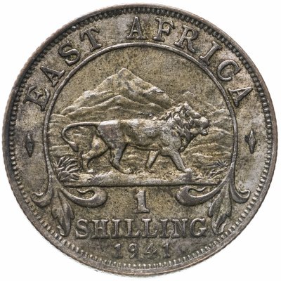 купить Британская Восточная Африка 1 шиллинг (shilling) 1941