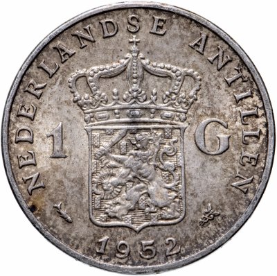 купить Нидерландские Антильские острова 1 гульден (gulden) 1952