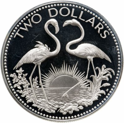 купить Багамы 2 доллара (dollars) 1974