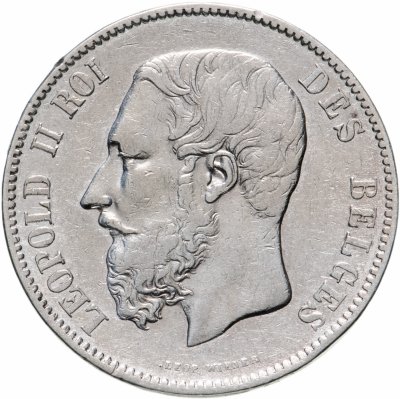 купить Бельгия 5 франков (francs) 1873