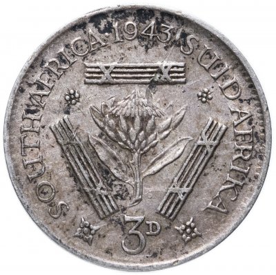 купить ЮАР 3 пенса (pence) 1943