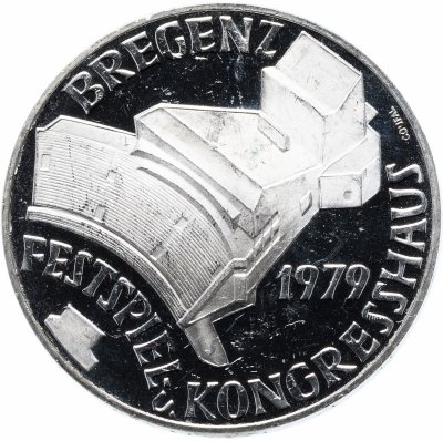 купить Австрия 100 шиллингов (shillings) 1979 "Дом фестивалей и конгрессов в Брегенце"