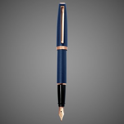купить Перьевая ручка Aurora Style Resina Matt Blue PGT, перо - F, в подарочной коробке, Покрытия: позолота, позолота, смола, 2026 г.