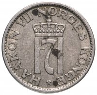 Купить Норвегия 50 эре (ore) 1953-1957, случайная дата
