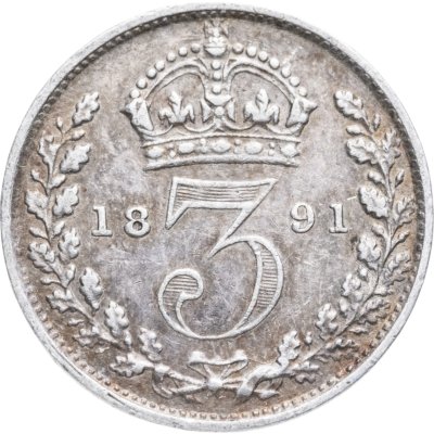 купить Великобритания 3 пенса (pence) 1891