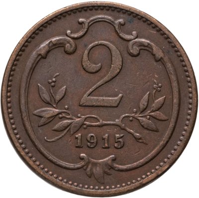 купить Австрия 2 геллера (heller) 1915