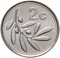 купить Мальта 2 цента (cents) 1993