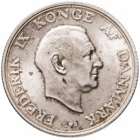 купить Дания 2 кроны (kroner) 1958 18 лет принцессе Маргрете