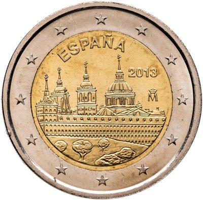 купить Испания 2 евро 2013 "ЮНЕСКО - Монастырь Эскориал"