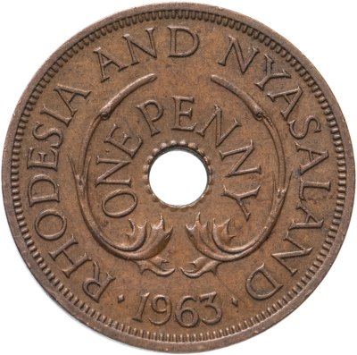 купить Родезия и Ньясаленд 1 пенни (penny) 1963