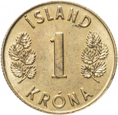 купить Исландия 1 крона (krona) 1957-1975, случайная дата