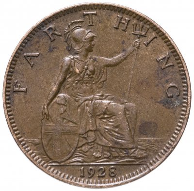 купить Великобритания 1 фартинг (farthing) 1928