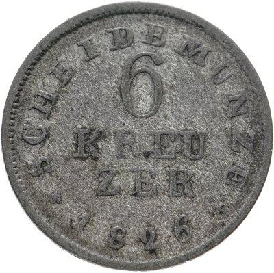 купить Германия (Гессен-Дармштадт) 6 крейцеров 1826