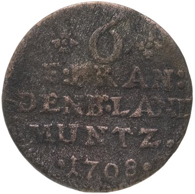 купить Германия, Пруссия 6 пфеннигов 1708