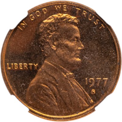 купить США 1 цент (cent) 1977 S "Lincoln Memorial Cent" в слабе DNC PF67