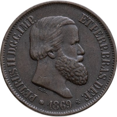 купить Бразилия 20 реалов (рейс, reis) 1869
