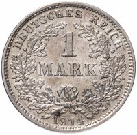 купить 1 марка (mark) 1914 D знак монетного двора: "D"