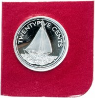Купить Багамы 25 центов (cents) 1980