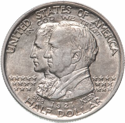 купить США 50 центов (1/2 доллара, half dollar) 1921 "100 лет штату Алабама"