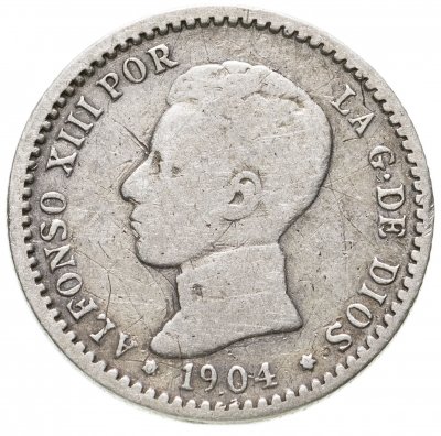 купить Испания 50 сентимо (centimos) 1904 (Альфонсо XIII)