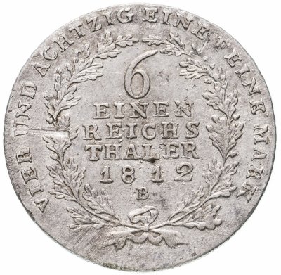 купить Германия, Пруссия 1/6 талера 1812