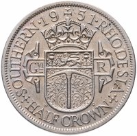 Купить Южная Родезия 1/2 кроны (crown) 1951