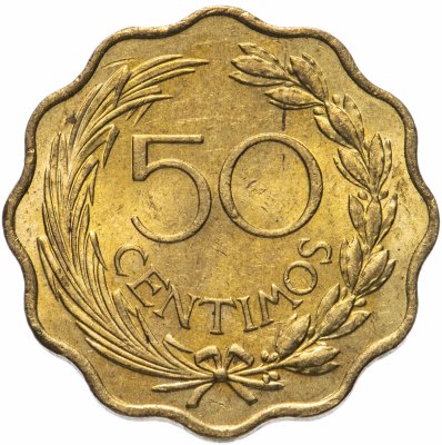 купить Парагвай 50 сентимо (centimos) 1953