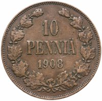 купить 10 пенни (pennia) 1908