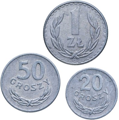купить Польша набор из 3 монет 1984-1990