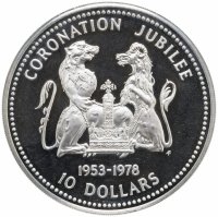 купить Острова Кука 10 долларов (dollars) 1978 PROOF 25 лет коронации Елизаветы II