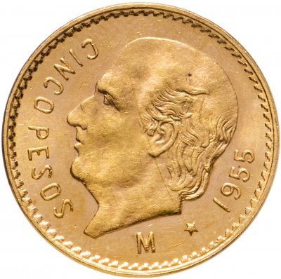 купить Мексика 5 песо (pesos) 1955 рестрайк