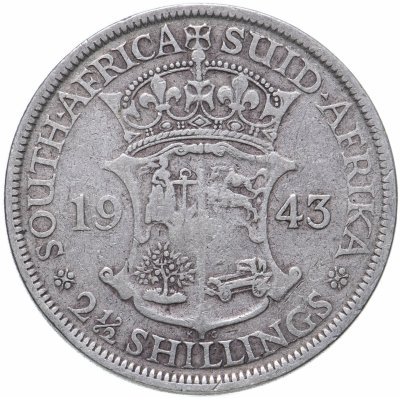 купить ЮАР 2 1/2 шиллинга (shillings) 1943