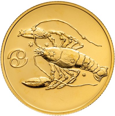 купить 50 рублей 2004 СПМД UNC "Знаки зодиака - Рак"