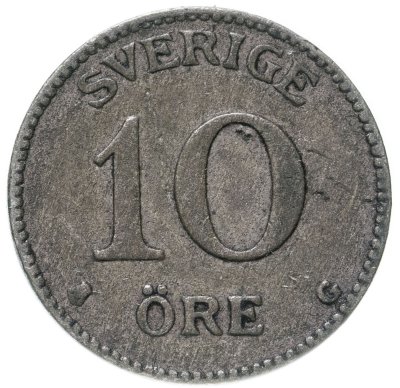 купить Швеция 10 эре (ore) 1934
