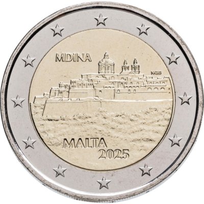 купить Мальта 2 евро 2025 Мальтийские стены - Мдина