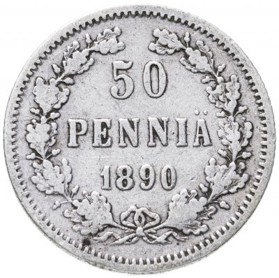купить 50 пенни 1890 L, монета для Финляндии