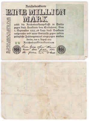 купить Германия 1000000 марок 1923 года