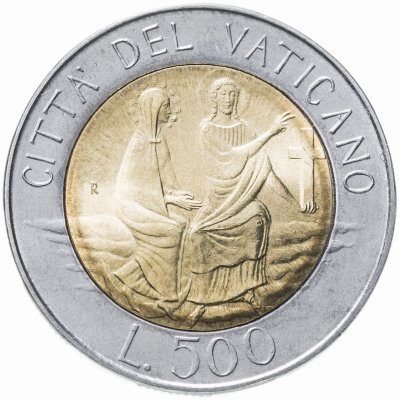 купить Ватикан 500 лир (lire) 1986
