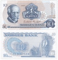 купить Норвегия 10 крон 1983 (Pick 36c)