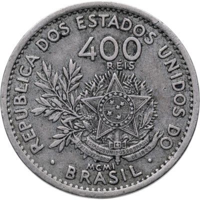 купить Бразилия 400 реалов (рейс, reis) 1901