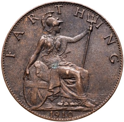 купить Великобритания 1 фартинг (farthing) 1910