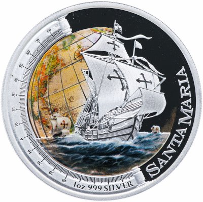 купить Тувалу 1 доллар 2011 "Корабли, изменившие мир - Санта Мария"