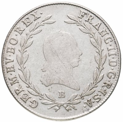 купить Австрия 20 крейцеров (kreuzer) 1802 B