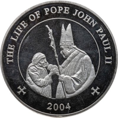 купить Сомали 25 шиллингов (shillings) 2004 Жизнь Иоанна Павла II - Иоанн Павел II и Мать Тереза