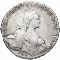 Купить 1 рубль 1766 СПБ-TI-ЯI
