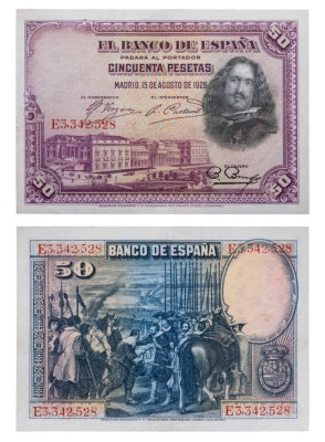 купить Испания 50 песет 1928 (Pick 75)