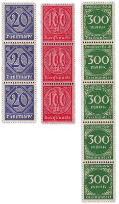 купить Германия набор из 11 марок (квартблоки) 20, 100, 300